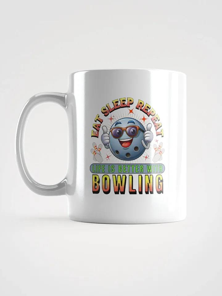 Eat Sleep Repeat Thumbs Up Bowling Bonanza Mug product image (1)