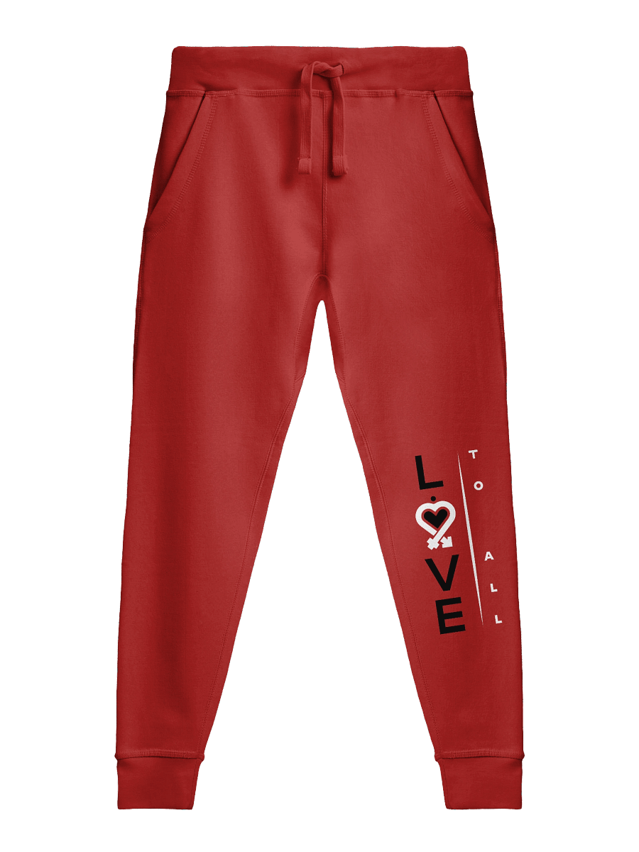 L2A Red Fleece Joggers product image (2)