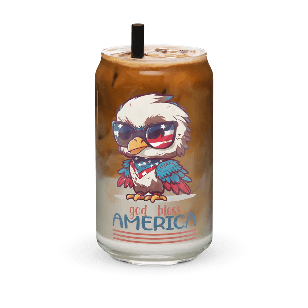Patriotic Eagle Can-Shaped Glass product image (36)