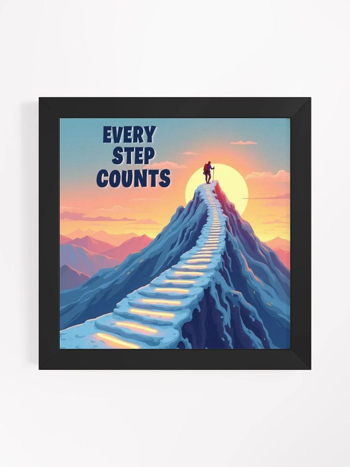 Summit Glow: Illuminated Path Matte Poster product image (3)