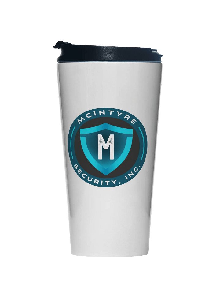 15 oz. Stainless Steel Travel Mug - McIntyre Security, Inc. Logo product image (1)