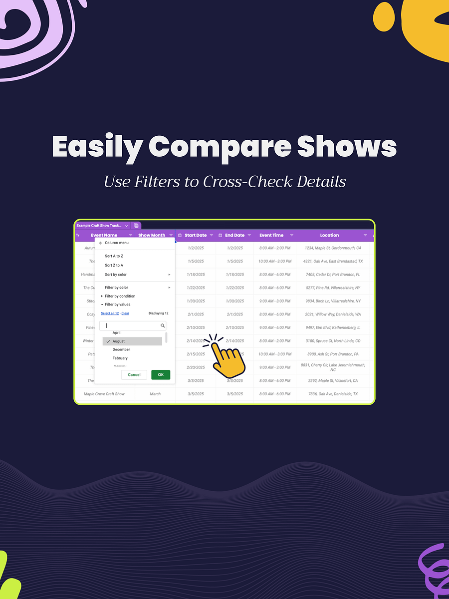 Craft Show Tracker Spreadsheet for Craft Sellers product image (4)