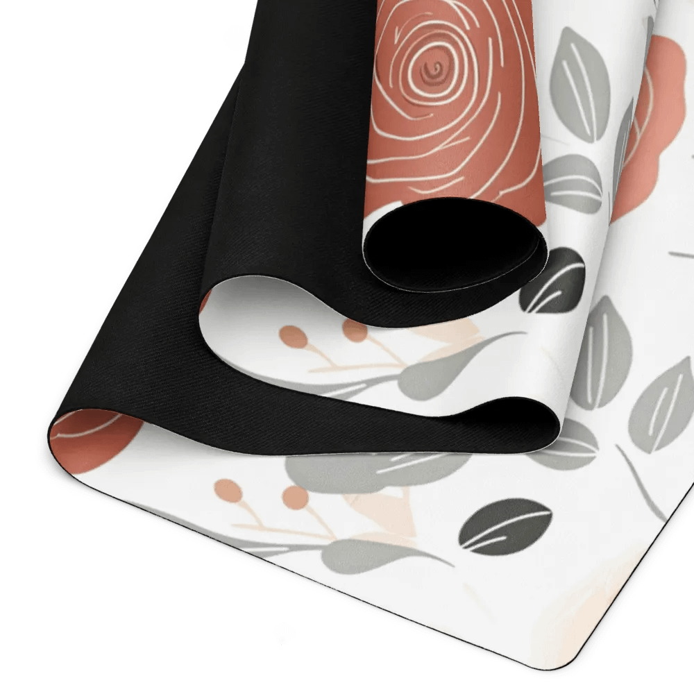 Antique Rose Doodle Yoga Mat product image (2)