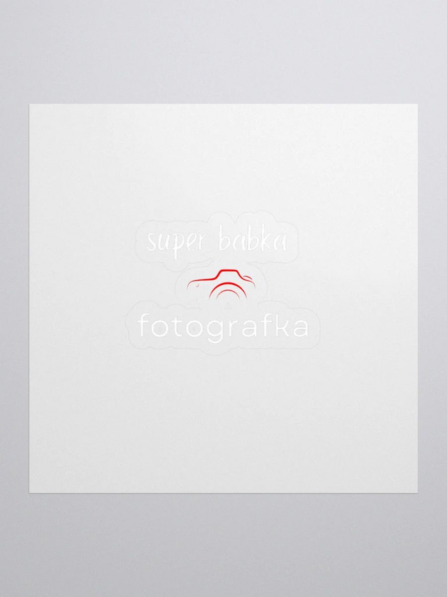 Super babka fotografka - naklejka product image (1)