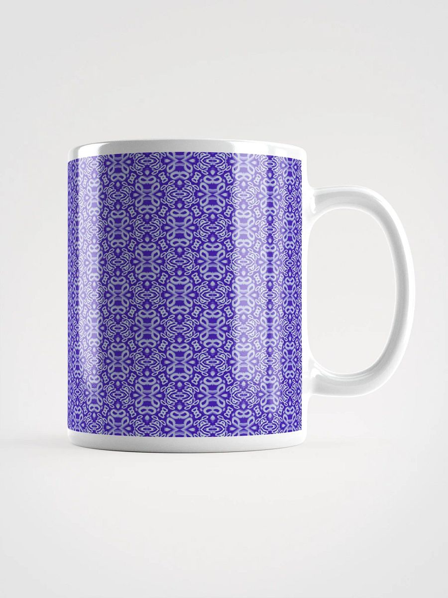 Purple & White Seamless Patterned Ceramic Mug product image (2)