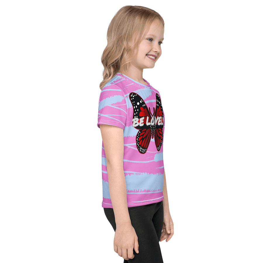 Be Lovely Butterfly Kids Crew Neck T-Shirt Girl and Boy product image (4)