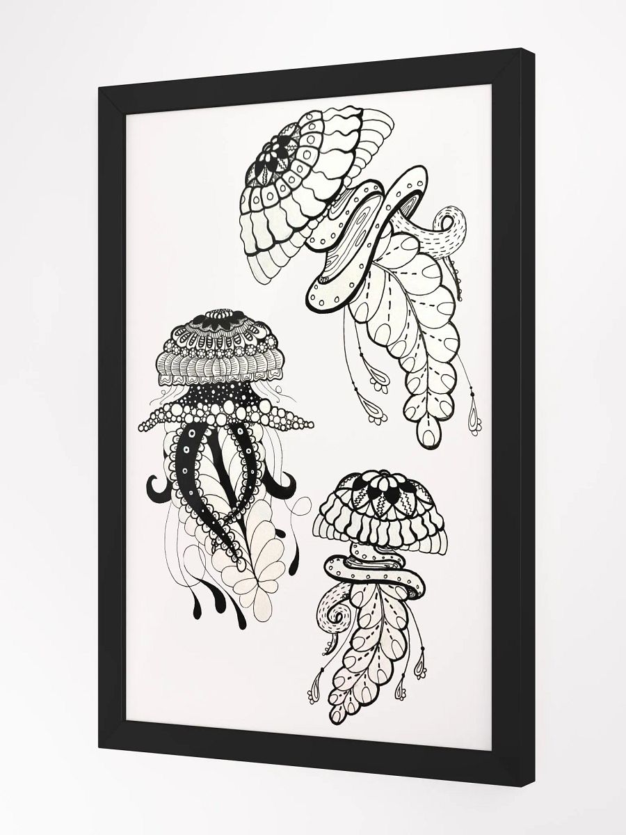 Mystical Jellyfish Trio Framed Poster product image (13)