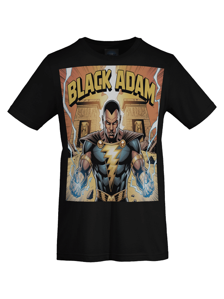 Black Adam Power of Shazam Supersoft T-Shirt – Kahndaq Lightning Legacy product image (1)