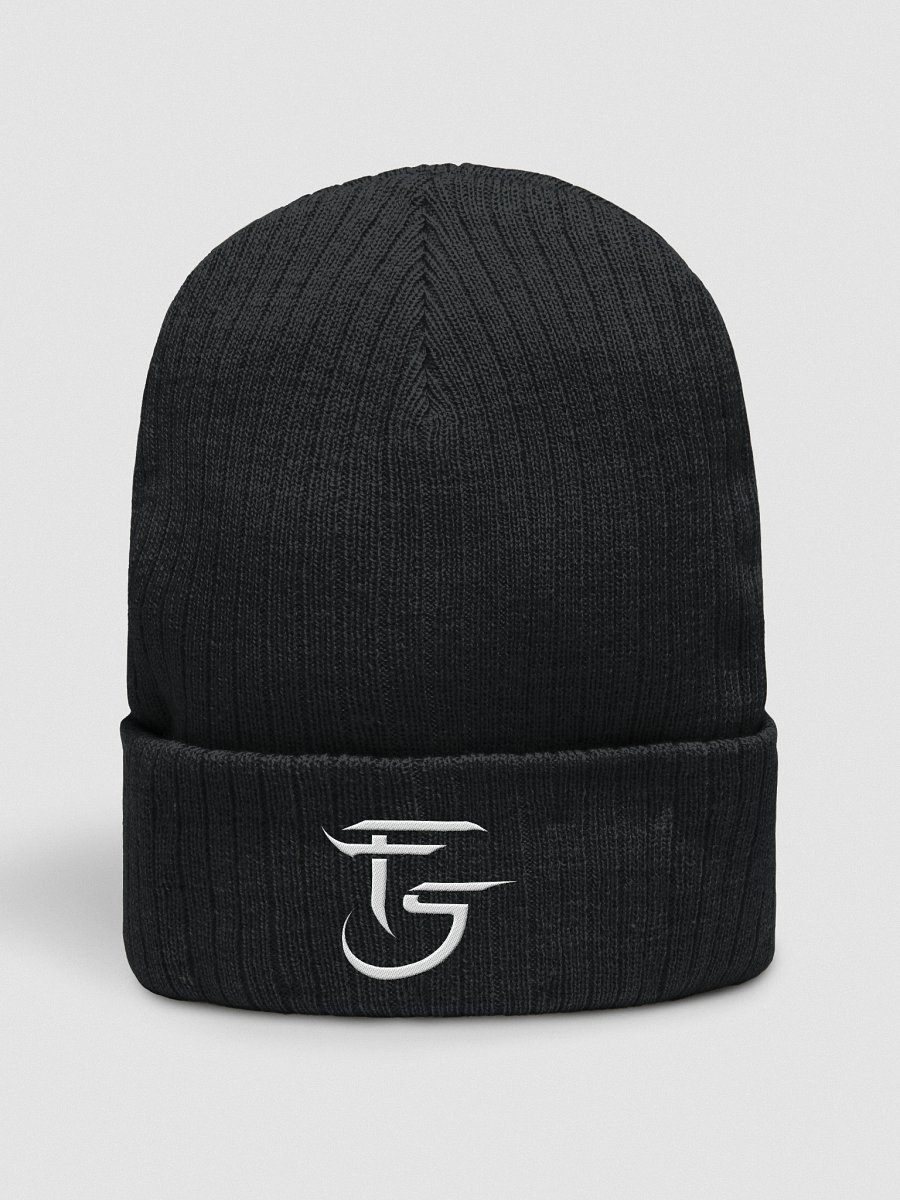 Fractal Sun Ribbed Knit Beanie product image (1)