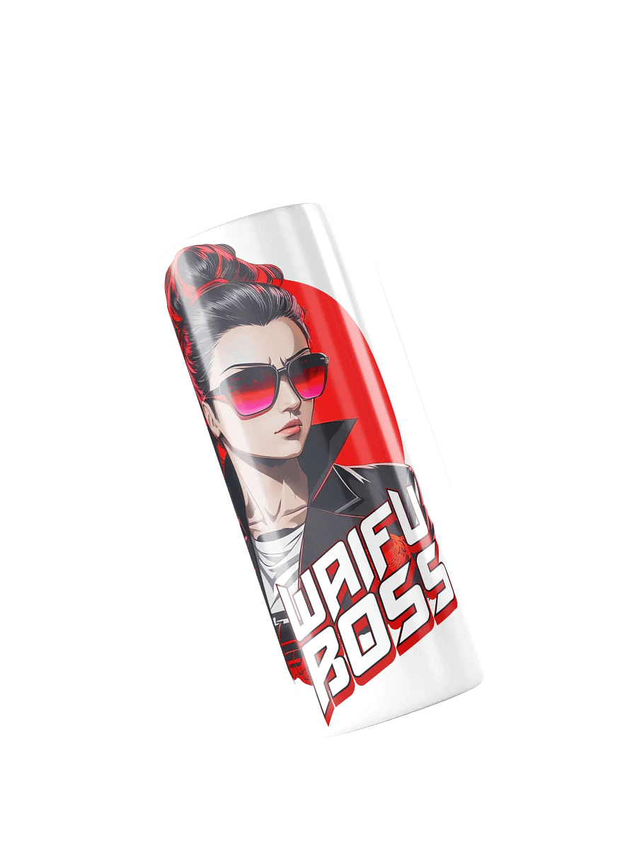Waifu Boss 20 oz Skinny Stainless Steel Tumbler - White - v2 product image (5)
