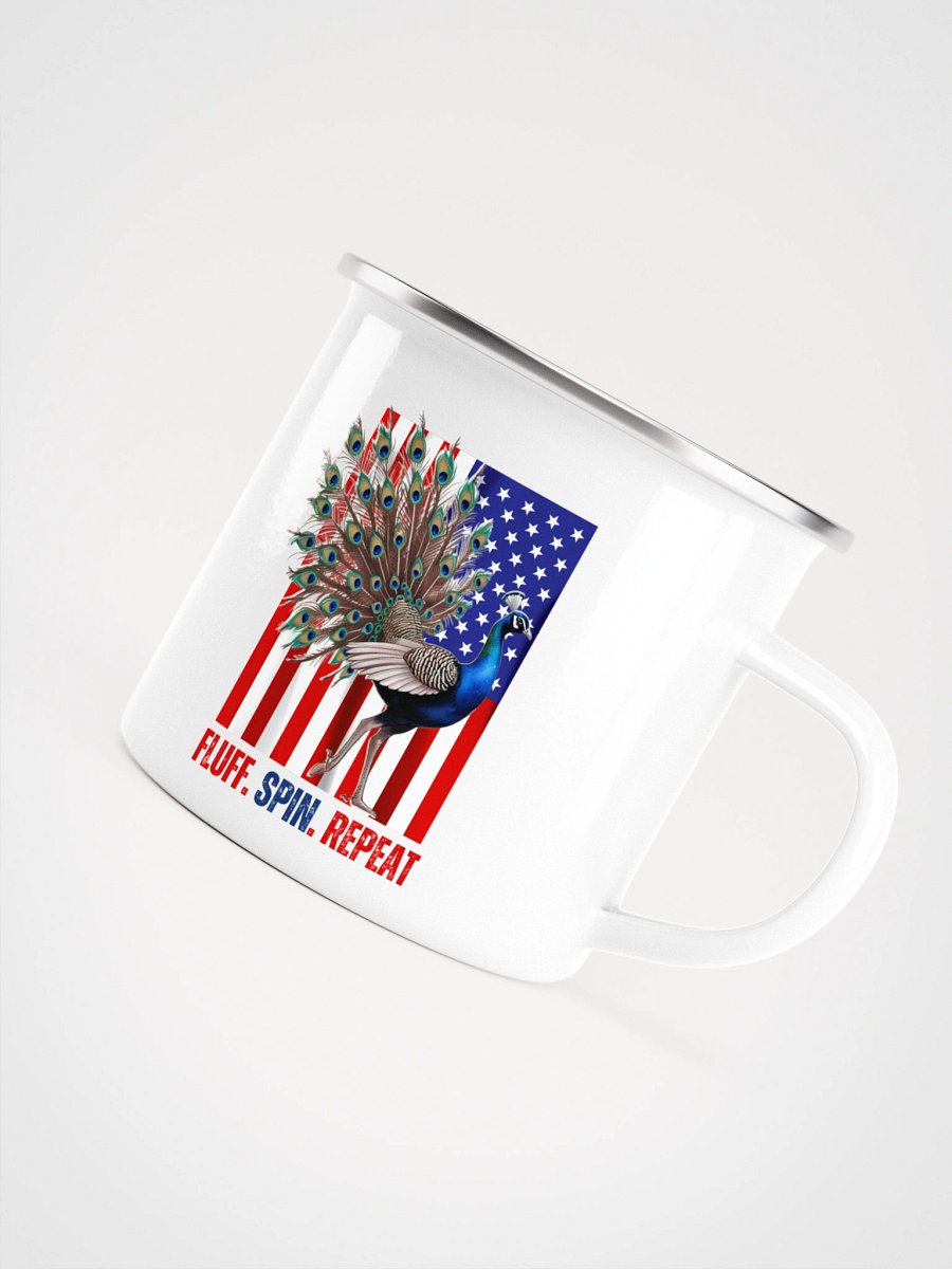 fluff. spin. repeat enamel mug product image (5)