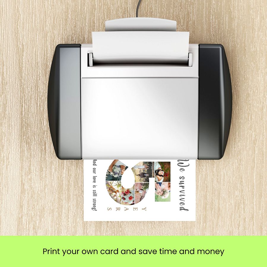 5 Year Anniversary Photo Card Editable Canva Template product image (9)