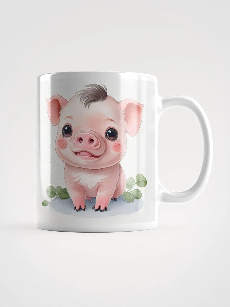 Delightful Piglet White Glossy Mug product image (1)