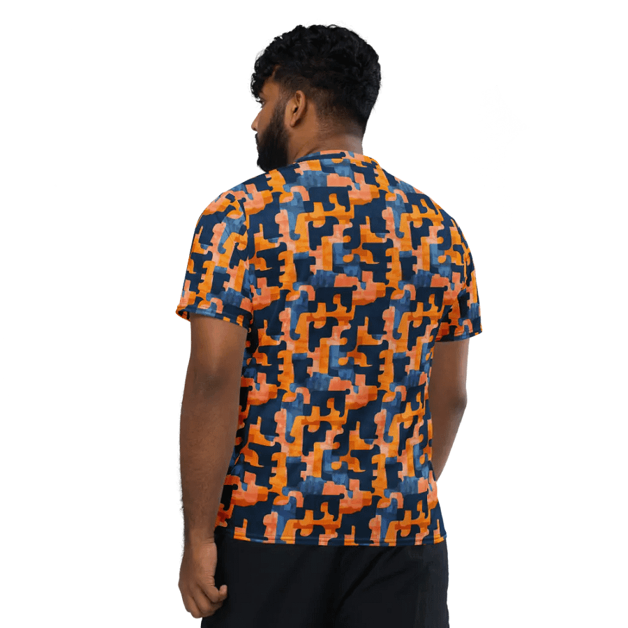 Flowing Shapes | Recycled Unisex Sports Jersey product image (5)