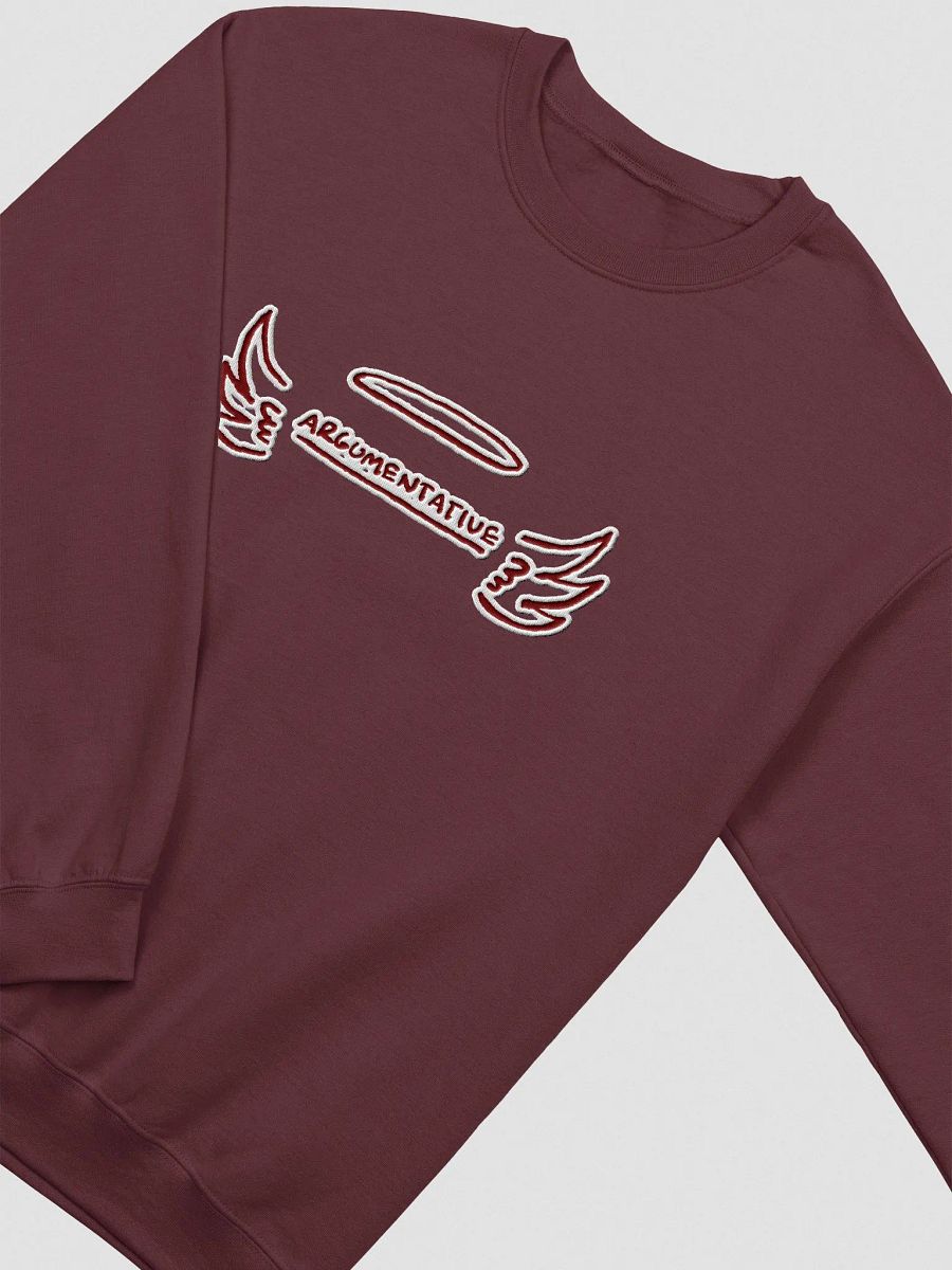 ANGELIC (lg. maroon bubble design) embroidered crewneck product image (12)