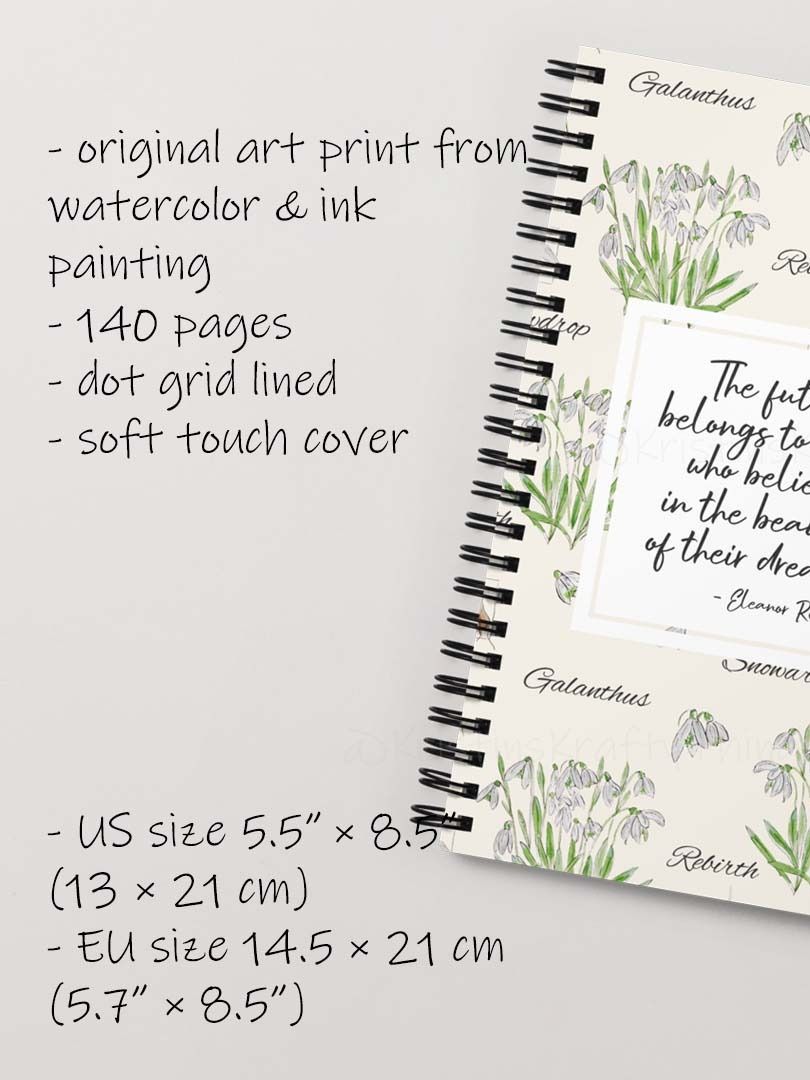 Believe in the Beauty of Your Dreams Quote Notebook product image (4)
