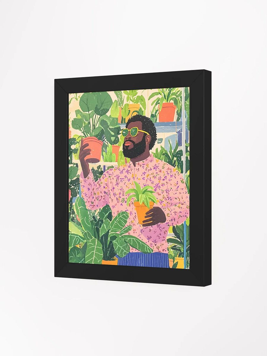 Botanical Stylish Black ManFramed Poster product image (91)