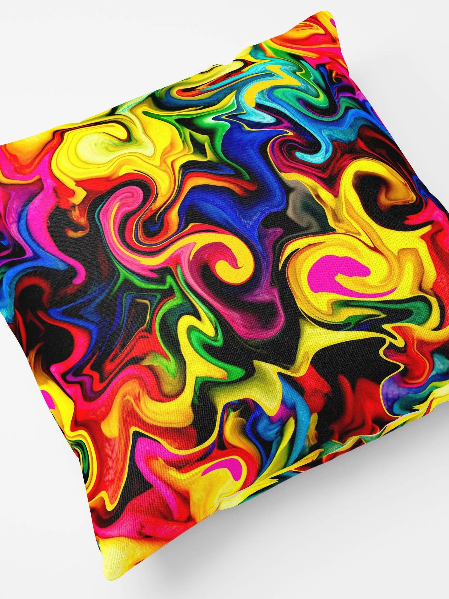 Colorful Rainbow Throw Pillows – Vibrant Patterned Decorative Cushion for Home Décor Accents product image (4)