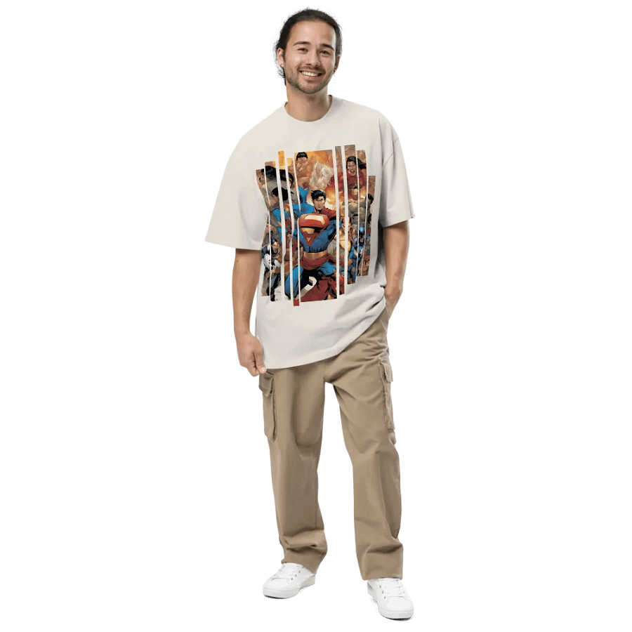 Super heroes oversized t-shirt product image (5)