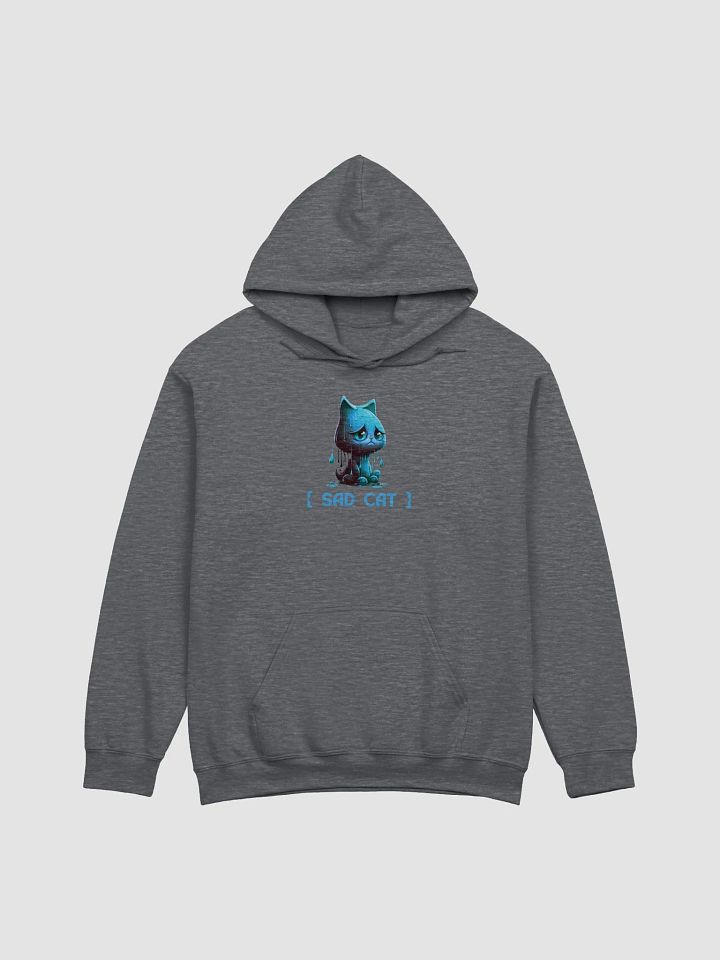 Blue Rain Sad Cat Hoodie product image (1)