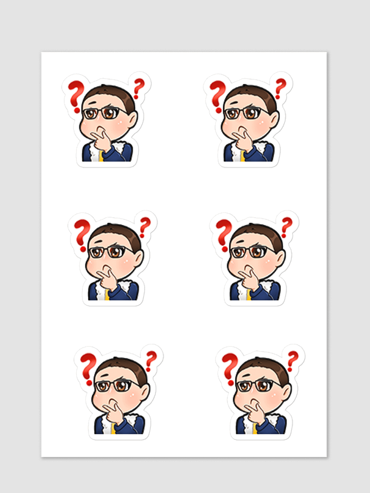 [wildlifesam] Thinker sticker set product image (1)