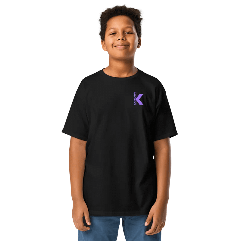 Customizable Basic Kids Shirt (Gamer Art + Color Logo)