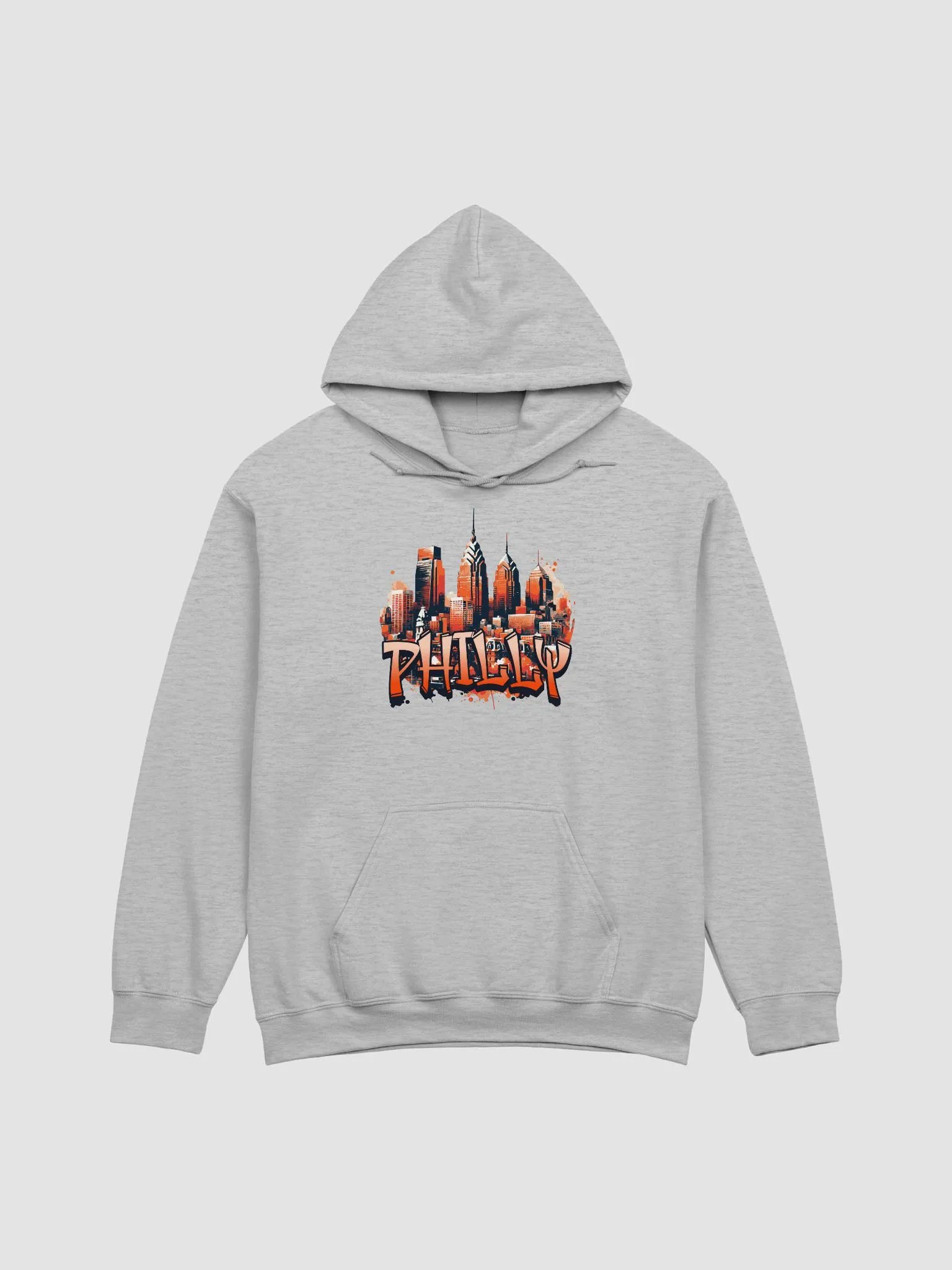 PHILLY CITYSCAPE HOODIE - ORANGE product image (27)