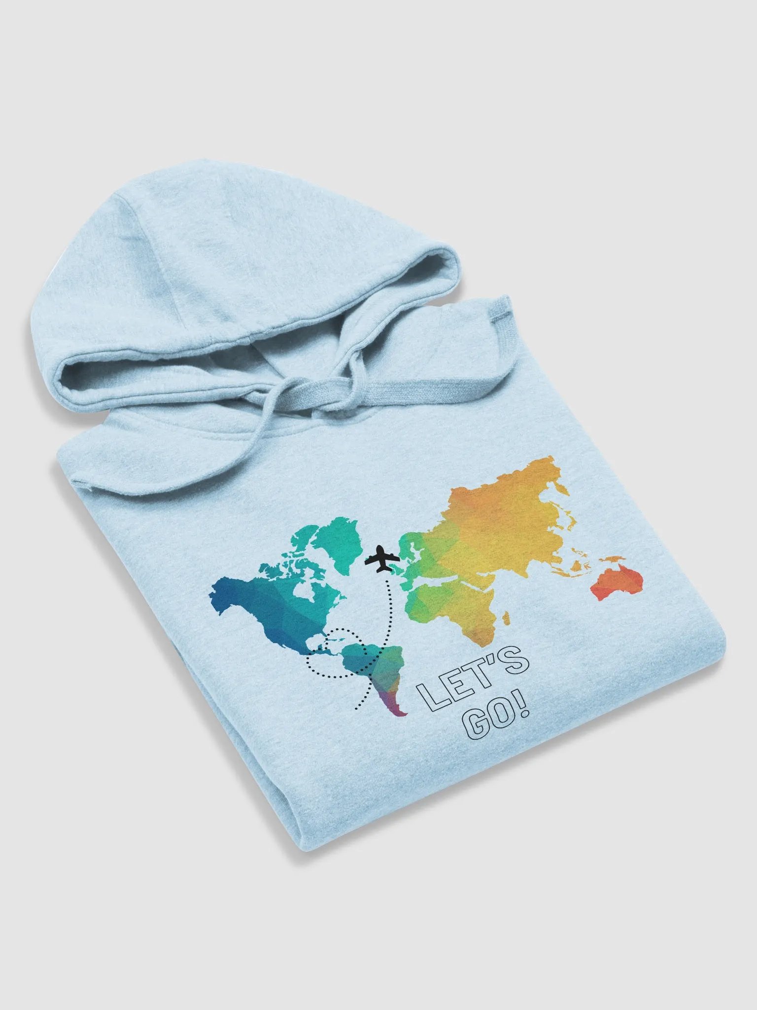 Geometric World Map Unisex Hoodie product image (25)