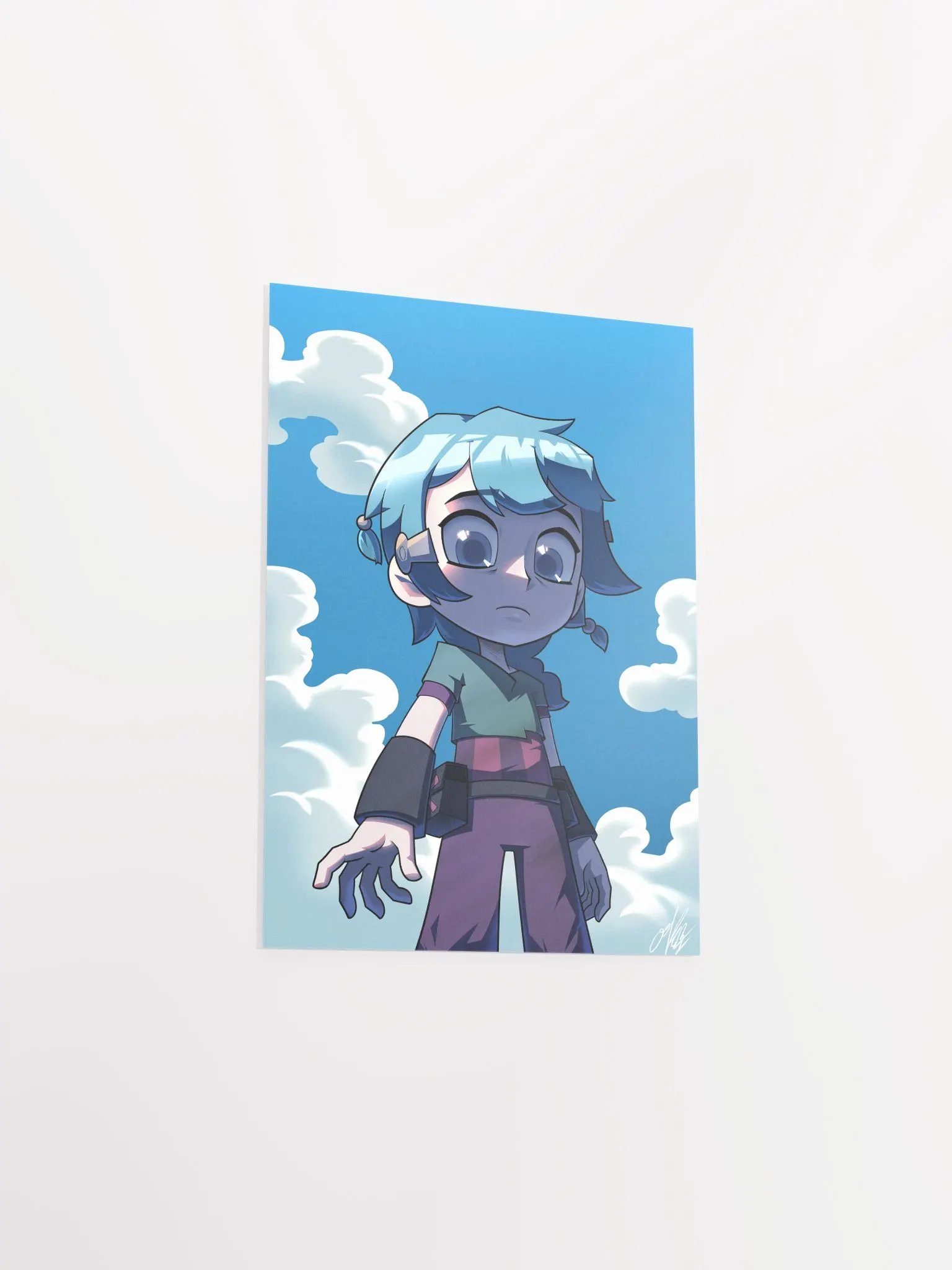 Blue Hair Girl Poster product image (3)