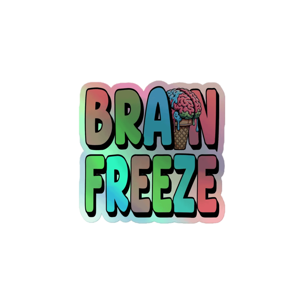 Brain Freeze Holographic Sticker Set product image (1)