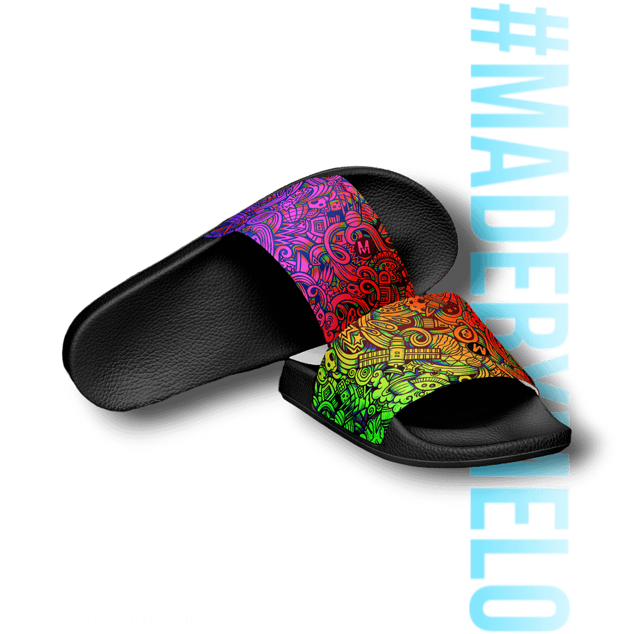 Rainbow Space Scribble - Men's Slides | #MADEBYMELO product image (4)