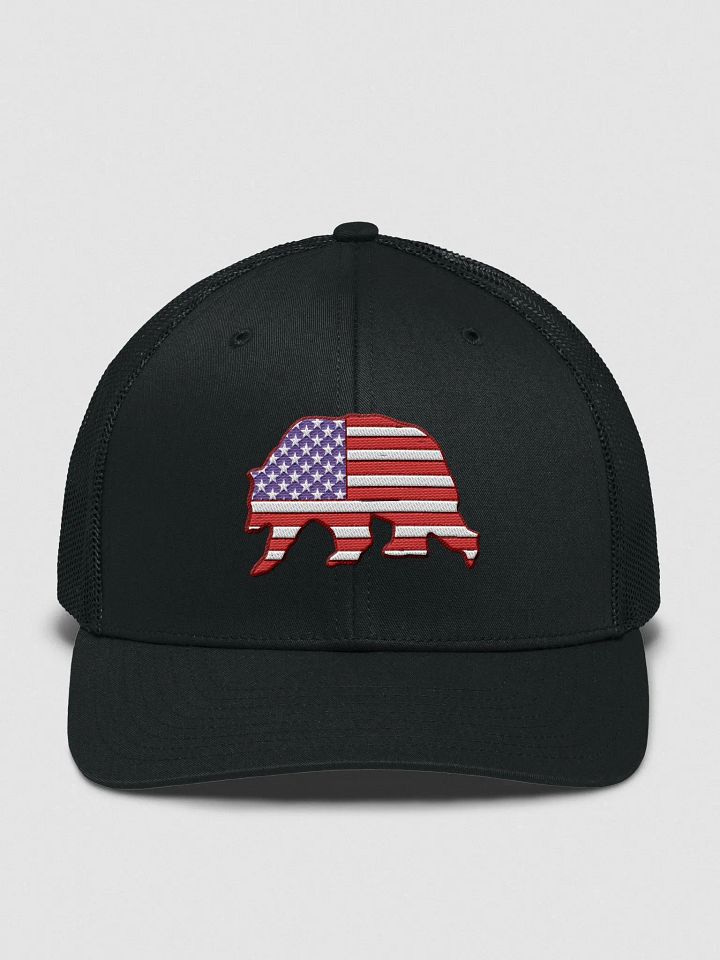 Stars and Stripes Grizzy Bear Trucker product image (1)