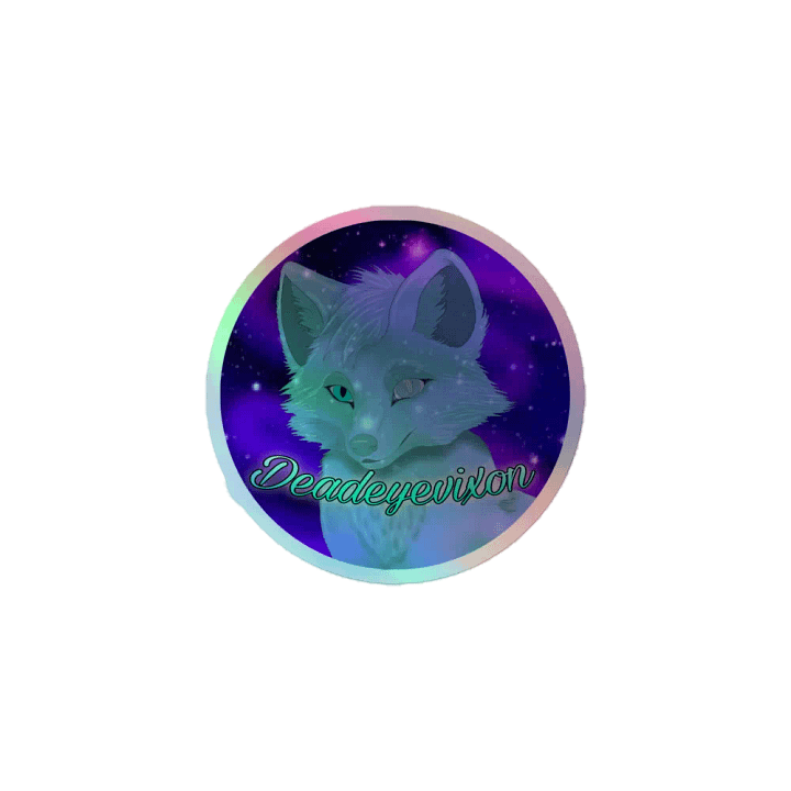 Holographic simple Deadeyevixon logo product image (1)