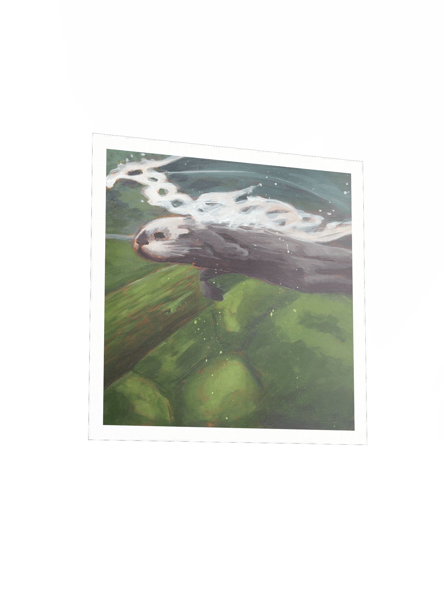 Smooth Glide Otter — Premium Matte Poster product image (6)