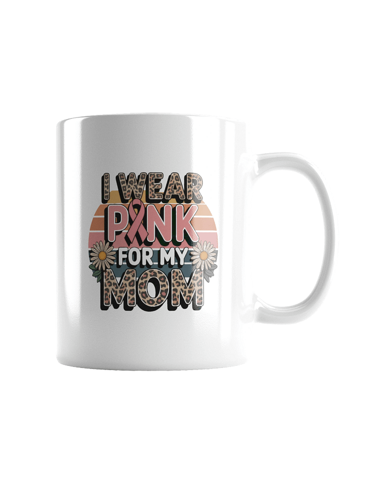 Pink Ribbon Leopard Print Breast Cancer Awareness Mug product image (4)