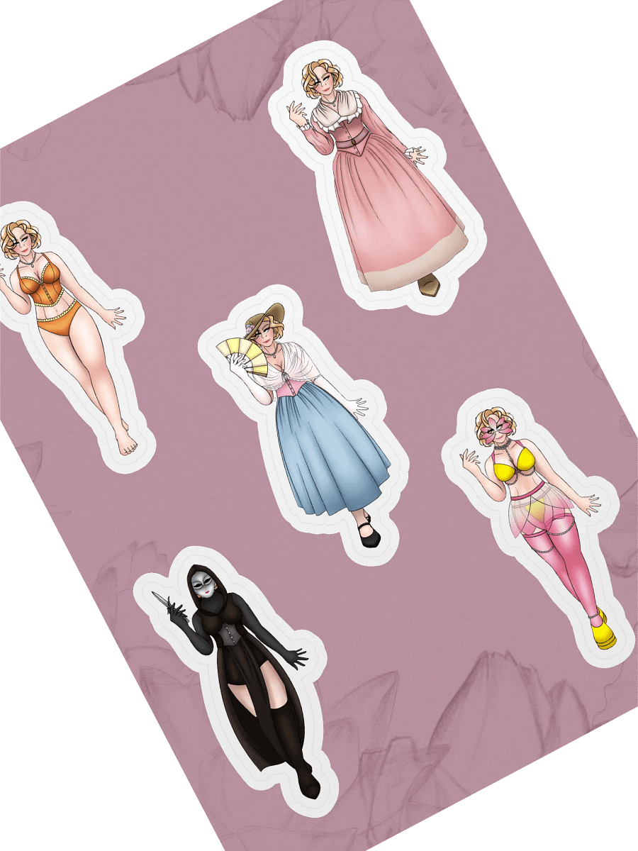 Bailey Lamdot's Outfits Kiss-Cut Sticker Sheet product image (1)