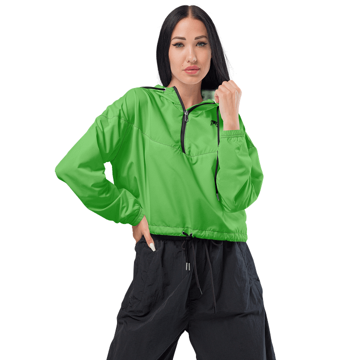 Women's Cropped Windbreaker (Light Green) product image (1)