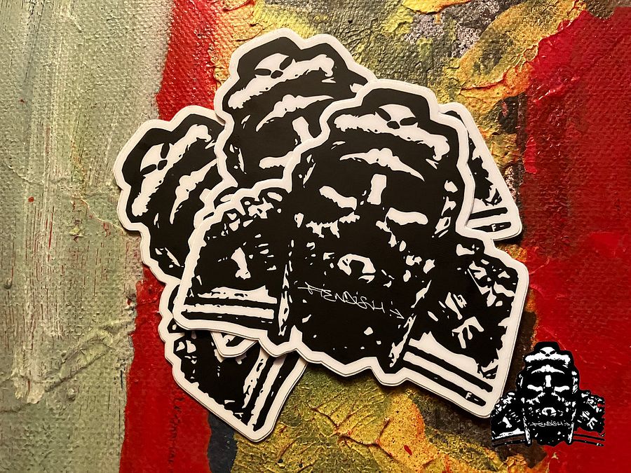 FIENDISH 'FIENDISH WARRIOR' 3" Die-Cut Sticker product image (2)