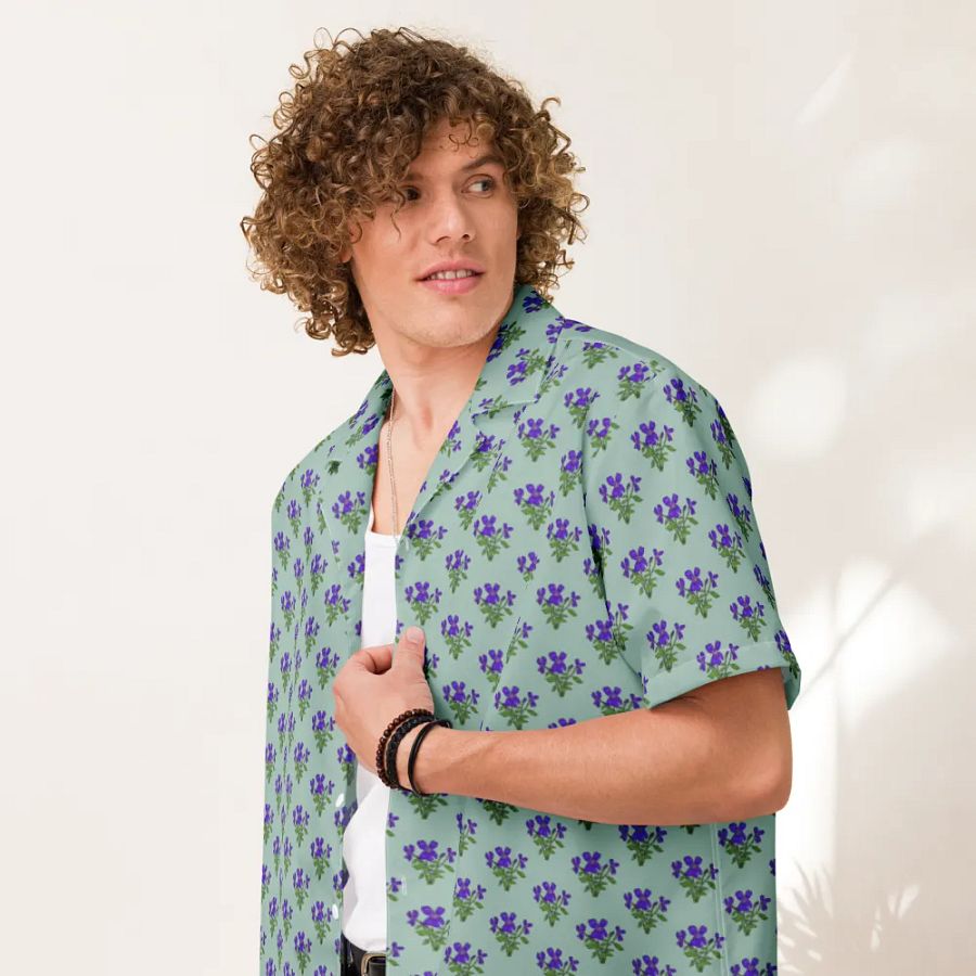 Violet Print Floral Shirt product image (12)