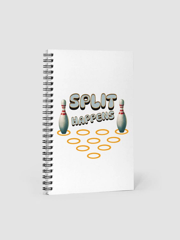 Split Happens 10pin Bowling Spiral Notebook product image (1)