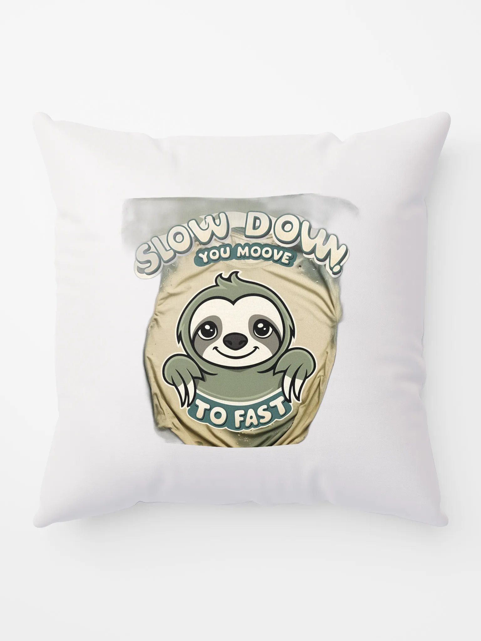 Chill Sloth All-Over Print Pillow product image (5)