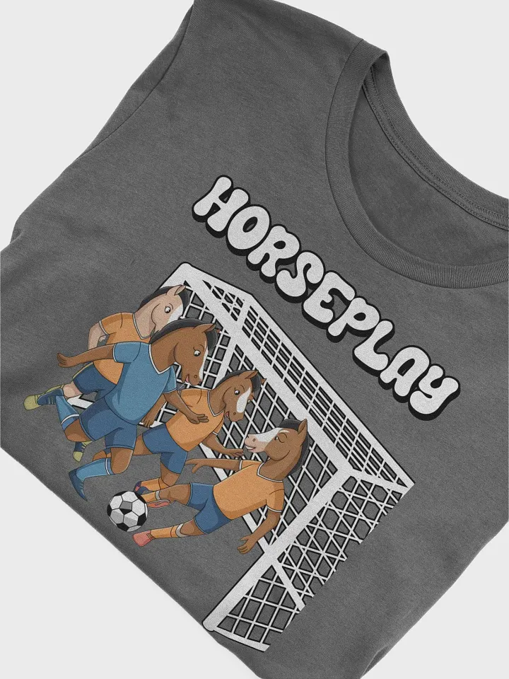 Horseplay - Horses Playing Soccer - Funny Wordplay T-shirt product image (2)