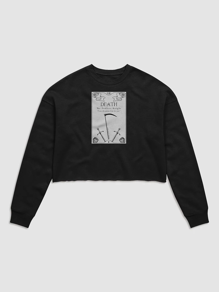 Death Card Crop Sweatshirt product image (1)