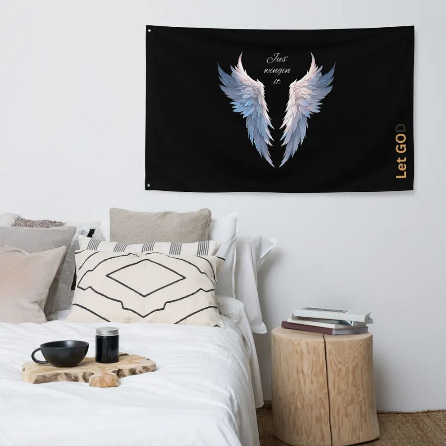 Divine Wings All-Over Print Flag product image (4)