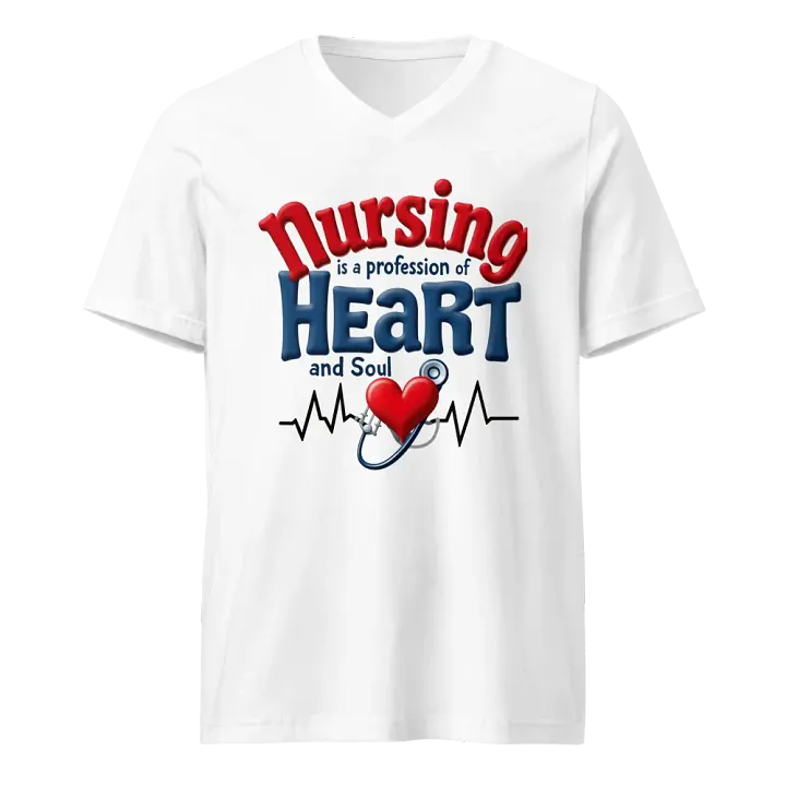 Heart and Soul Nursing V-Neck Tee product image (1)