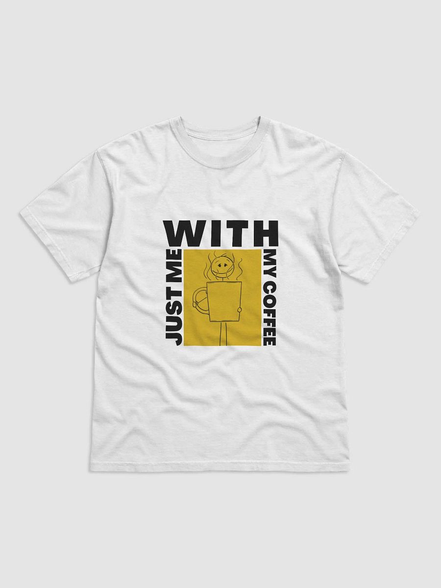 JUST ME WITH MY COFFEE T-SHIRT (BLACK) product image (89)