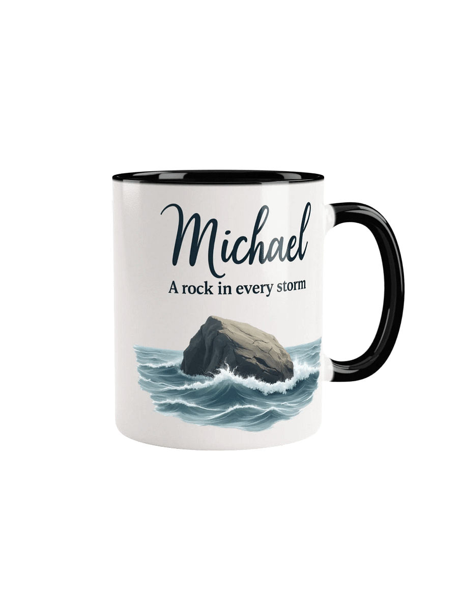 Michael, A Rock in Every Storm: The Mug That Inspires Strength product image (1)