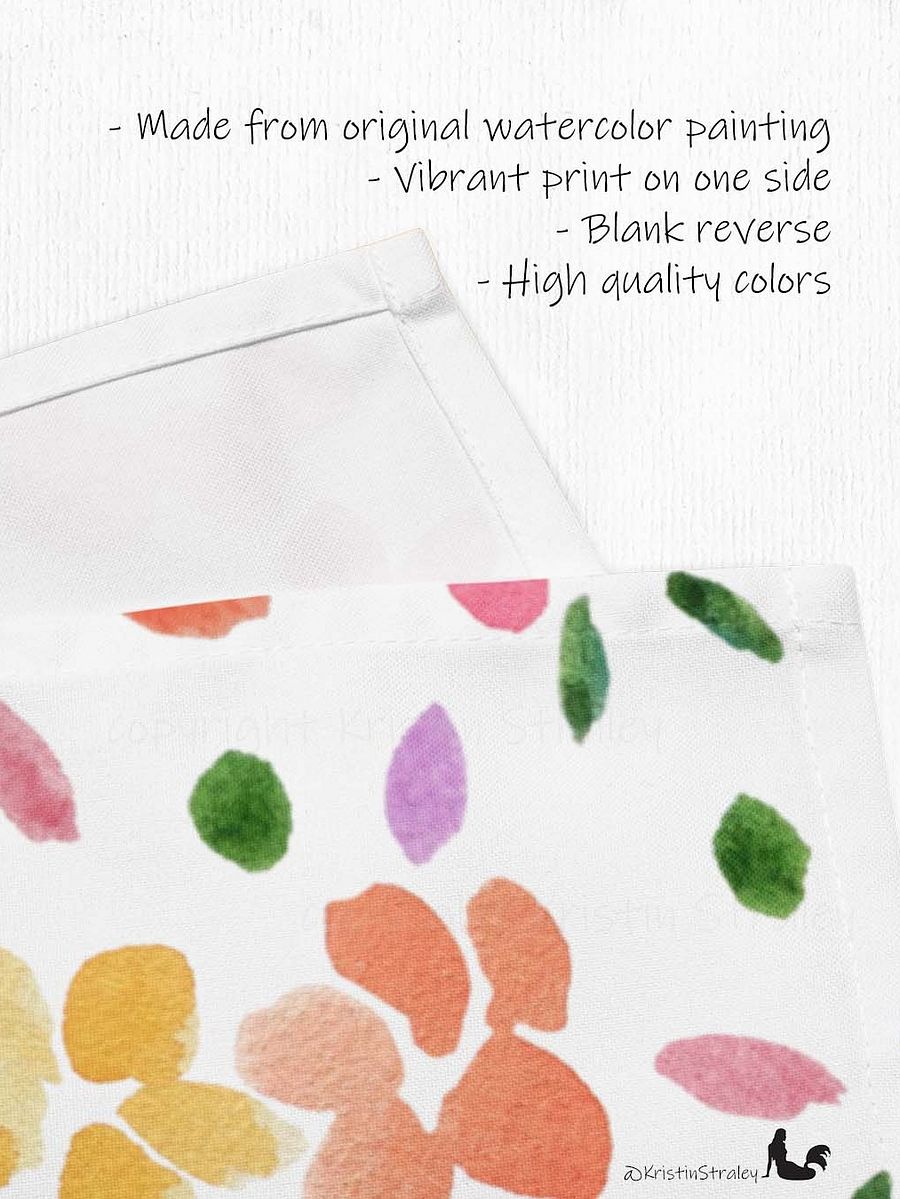 Spring Flowers on White Placemat Set of 4 product image (3)