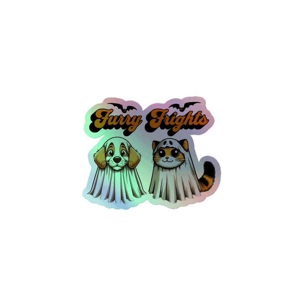 "FURRY FRIGHTS" / HOLOGRAPHIC STICKER product image (3)