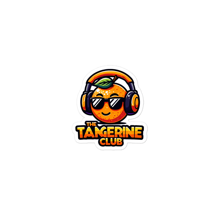 Tangerine die-cut magnet product image (1)